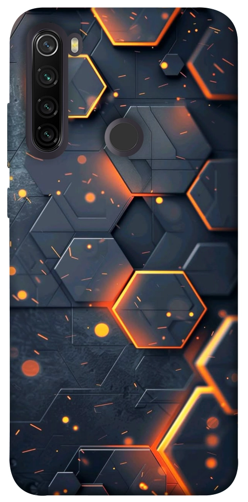 Чехол Burning hex pattern для Xiaomi Redmi Note 8T