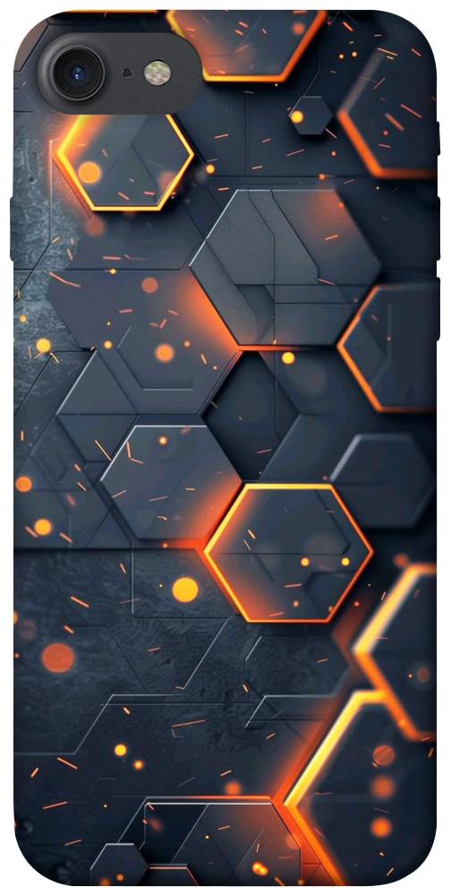 Чохол Burning hex pattern для iPhone 8