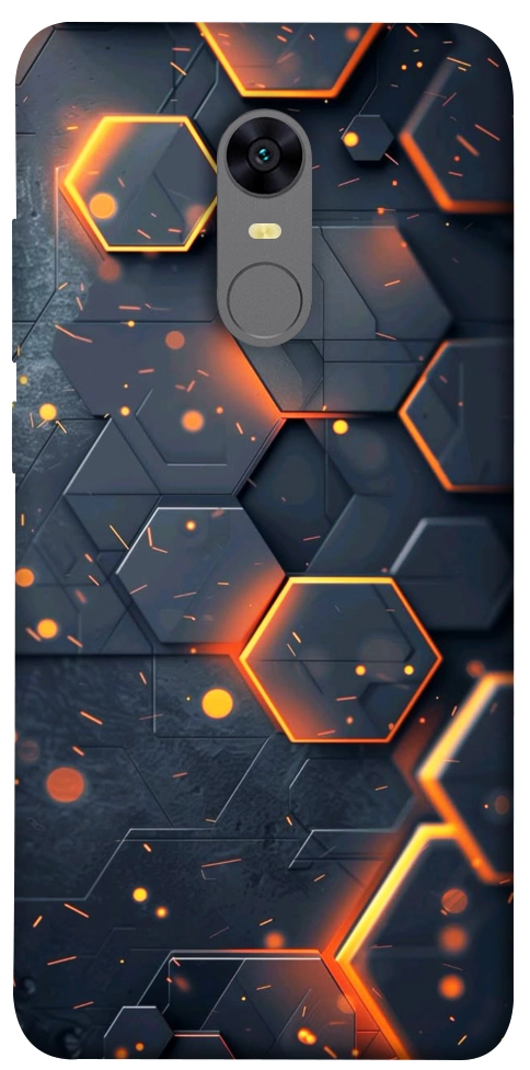 Чехол Burning hex pattern для Xiaomi Redmi Note 5 (Single Camera)