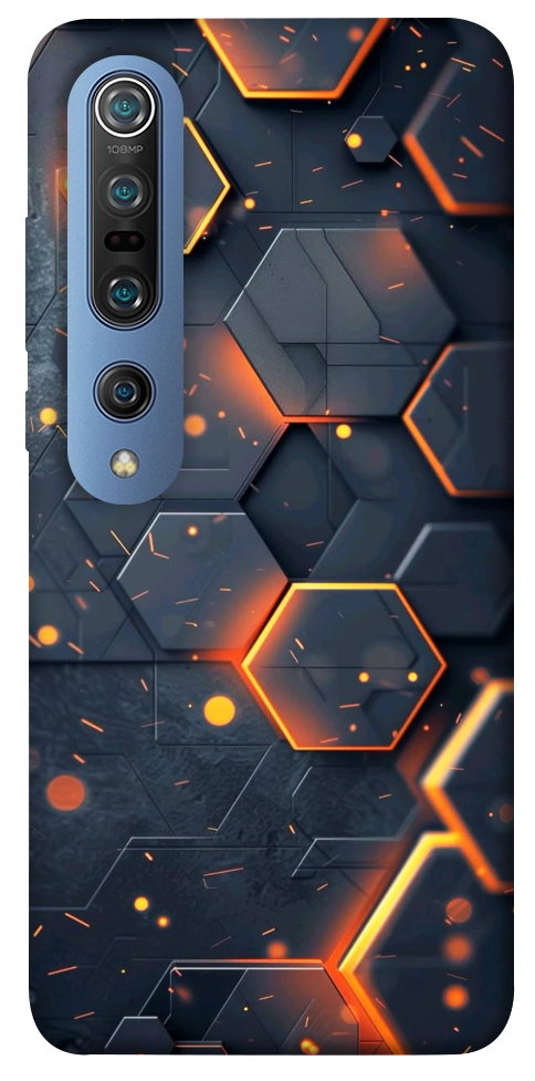 Чехол Burning hex pattern для Xiaomi Mi 10