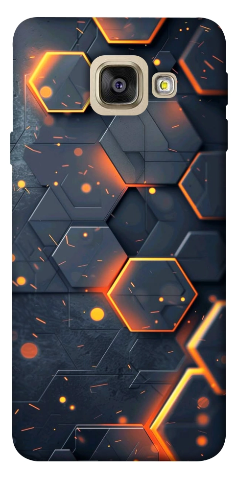 Чехол Burning hex pattern для Galaxy A5 (2017)