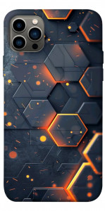 Чехол Burning hex pattern для iPhone 12 Pro