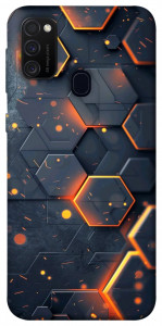 Чохол Burning hex pattern для Samsung Galaxy M21