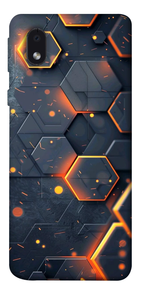 Чехол Burning hex pattern для Galaxy M01 Core