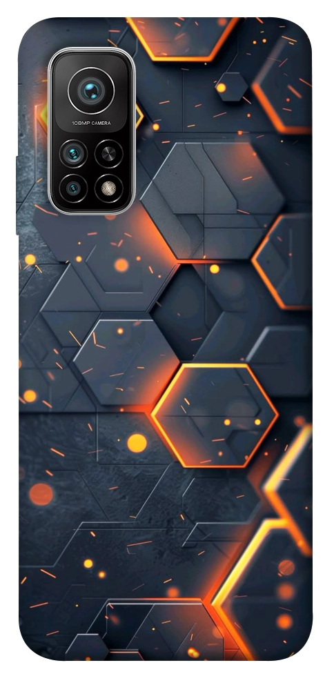 Чехол Burning hex pattern для Xiaomi Mi 10T