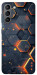 Чехол Burning hex pattern для Galaxy S21