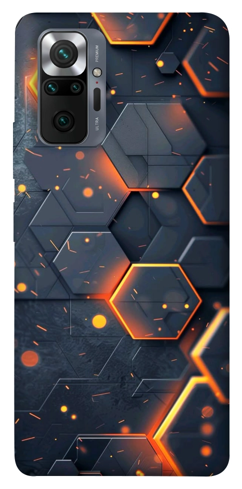 Чохол Burning hex pattern для Xiaomi Redmi Note 10 Pro