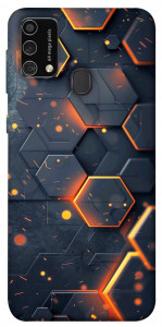 Чехол Burning hex pattern для Galaxy M21s