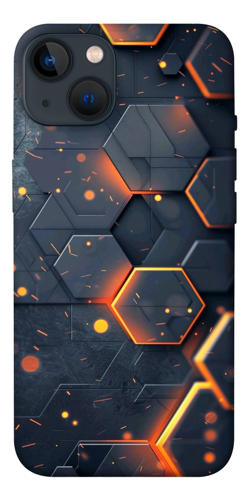 Чохол Burning hex pattern для iPhone 13