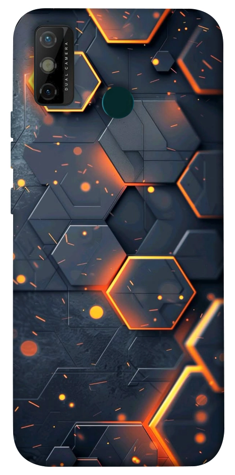 Чохол Burning hex pattern для TECNO Spark 6 Go