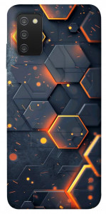 Чехол Burning hex pattern для Galaxy A03s