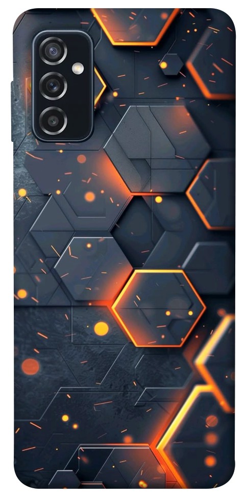 Чехол Burning hex pattern для Galaxy M52