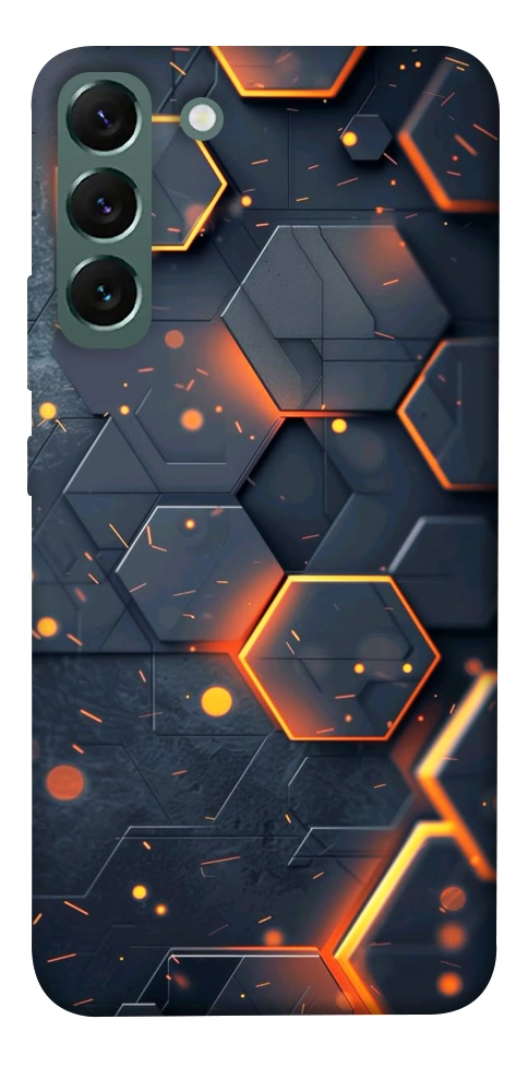 Чехол Burning hex pattern для Galaxy S22+