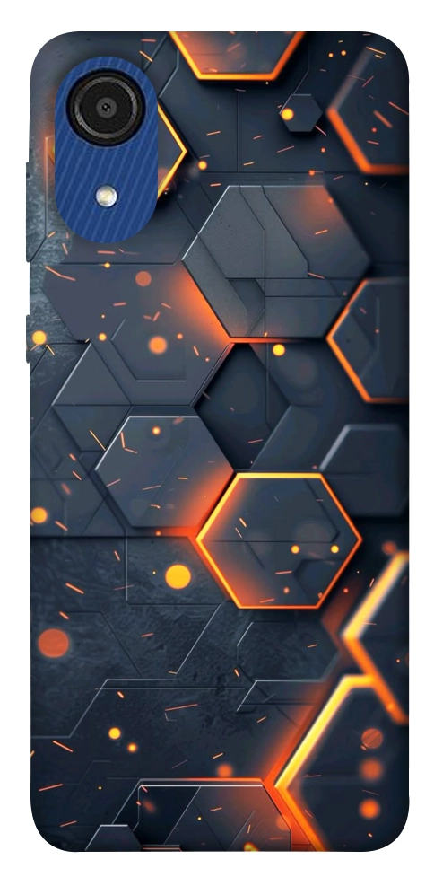 Чехол Burning hex pattern для Galaxy A03 Core