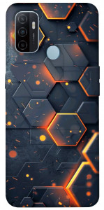 Чехол Burning hex pattern для Oppo A53