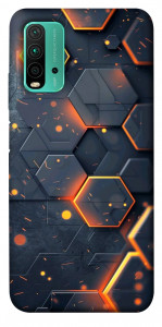 Чохол Burning hex pattern для Xiaomi Redmi Note 9 4G