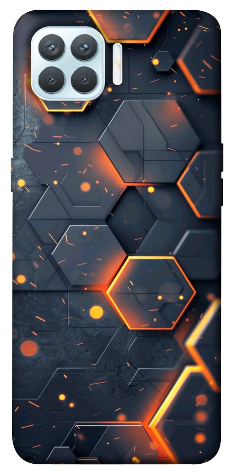 Чохол Burning hex pattern для Oppo F17 Pro