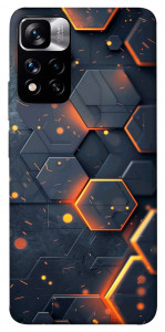 Чехол Burning hex pattern для Xiaomi Redmi Note 11 5G