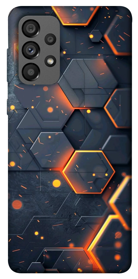 Чехол Burning hex pattern для Galaxy A73 5G