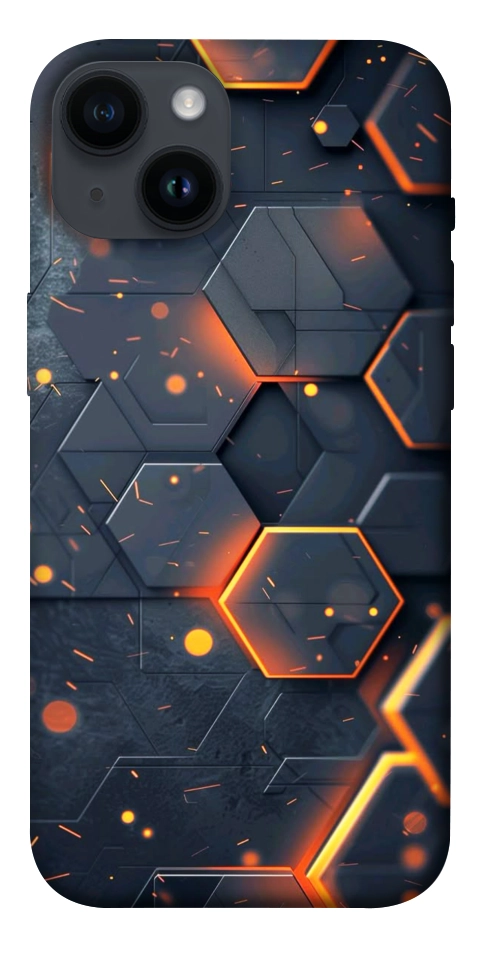 Чохол Burning hex pattern для iPhone 14