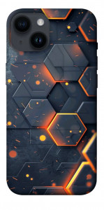 Чехол Burning hex pattern для iPhone 14