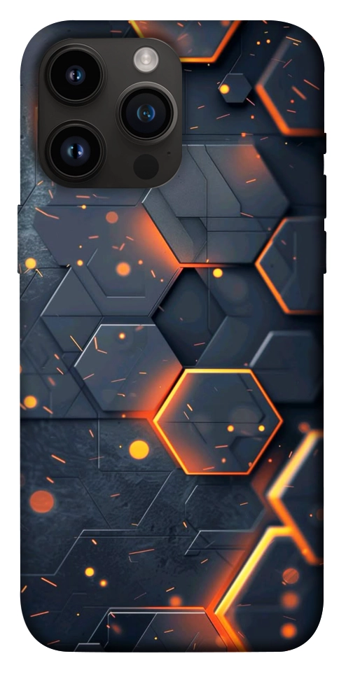 Чохол Burning hex pattern для iPhone 14 Pro Max