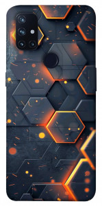 Чехол Burning hex pattern для OnePlus Nord N10 5G