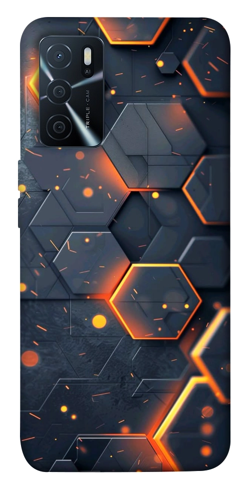 Чохол Burning hex pattern для Oppo A16