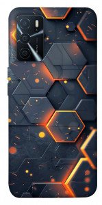 Чохол Burning hex pattern для Oppo A16 4G