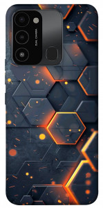 Чохол Burning hex pattern для TECNO Spark 8C