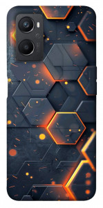 Чехол Burning hex pattern для Oppo A96