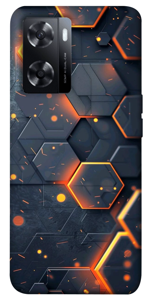 Чохол Burning hex pattern для Oppo A57s