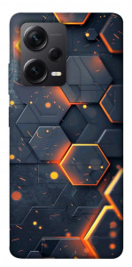 Чехол Burning hex pattern для Xiaomi Redmi Note 12 Pro+