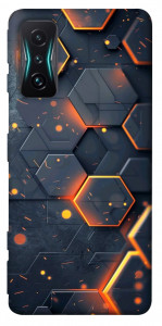 Чехол Burning hex pattern для Xiaomi Redmi K50 Gaming