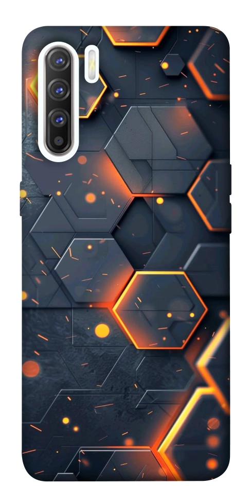 Чохол Burning hex pattern для Oppo Reno 3