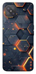 Чехол Burning hex pattern для Oppo A92s