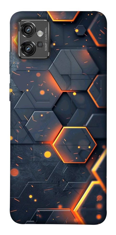 Чохол Burning hex pattern для Motorola Moto G32