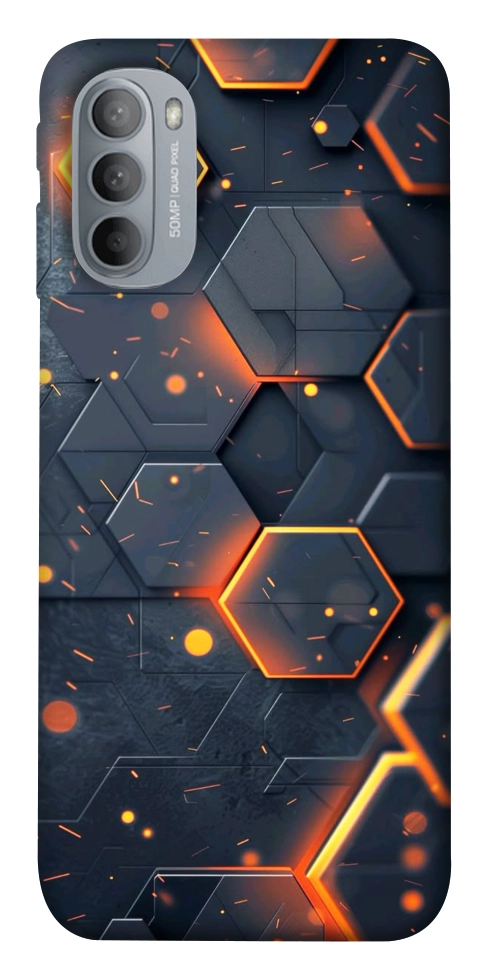 Чохол Burning hex pattern для Motorola Moto G31