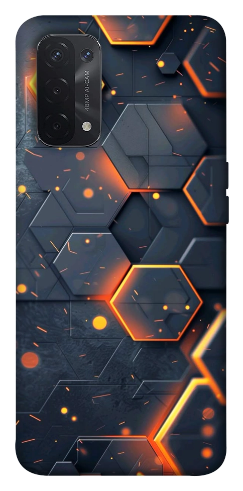 Чохол Burning hex pattern для Oppo A74 5G