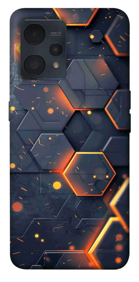 Чохол Burning hex pattern для Realme 9 Pro+