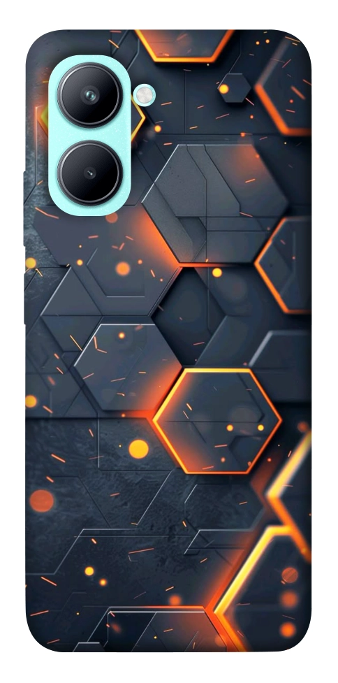 Чехол Burning hex pattern для Realme C33