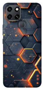 Чехол Burning hex pattern для Infinix Smart 6