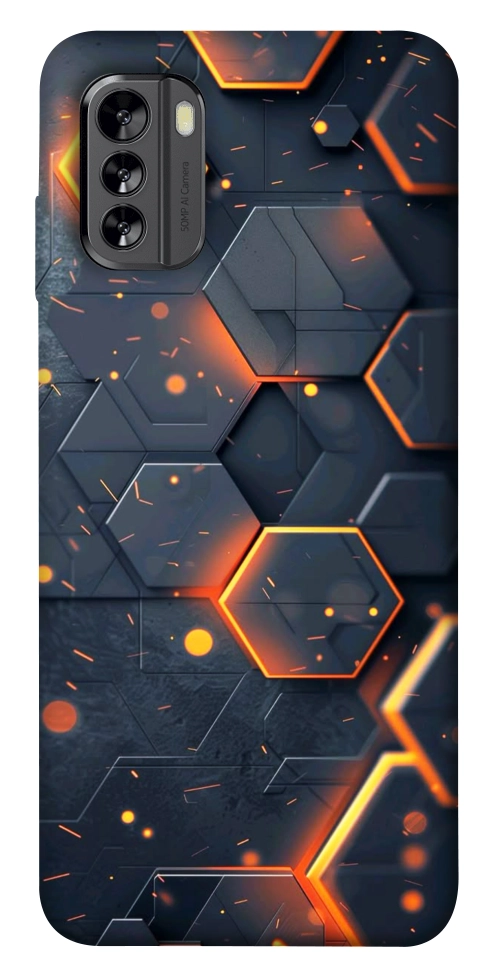 Чехол Burning hex pattern для Nokia G60