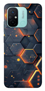 Чехол Burning hex pattern для Xiaomi Redmi 12C