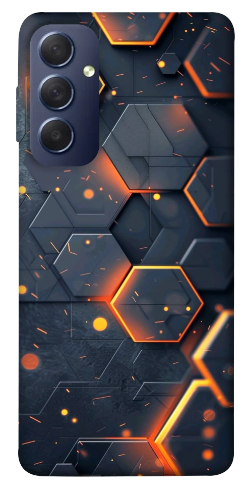 Чехол Burning hex pattern для Galaxy M54 5G