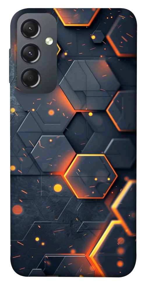 Чехол Burning hex pattern для Galaxy A24 4G