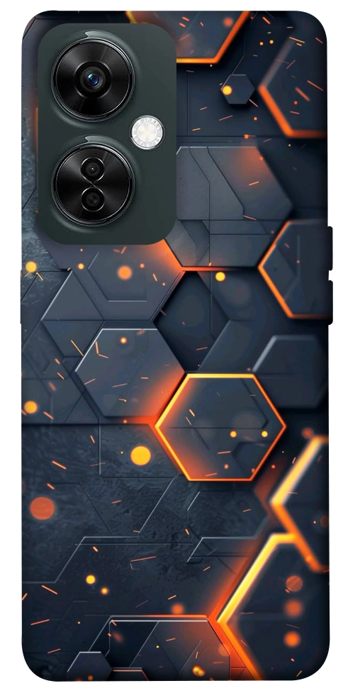 Чехол Burning hex pattern для OnePlus Nord CE 3 Lite