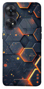 Чохол Burning hex pattern для Oppo Reno 8 T 4G