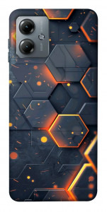 Чохол Burning hex pattern для Motorola Moto G14