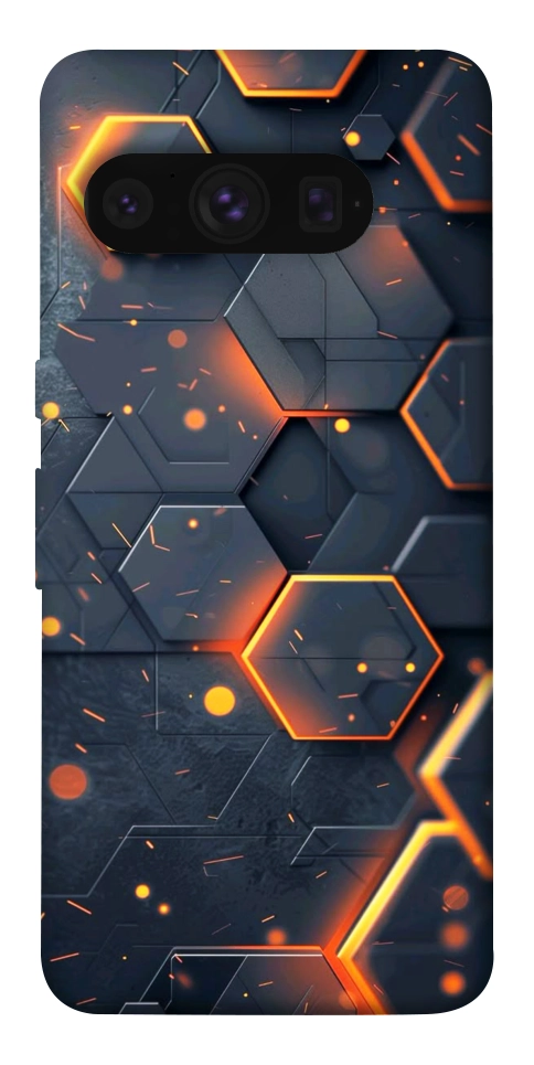 Чохол Burning hex pattern для Google Pixel 8 Pro